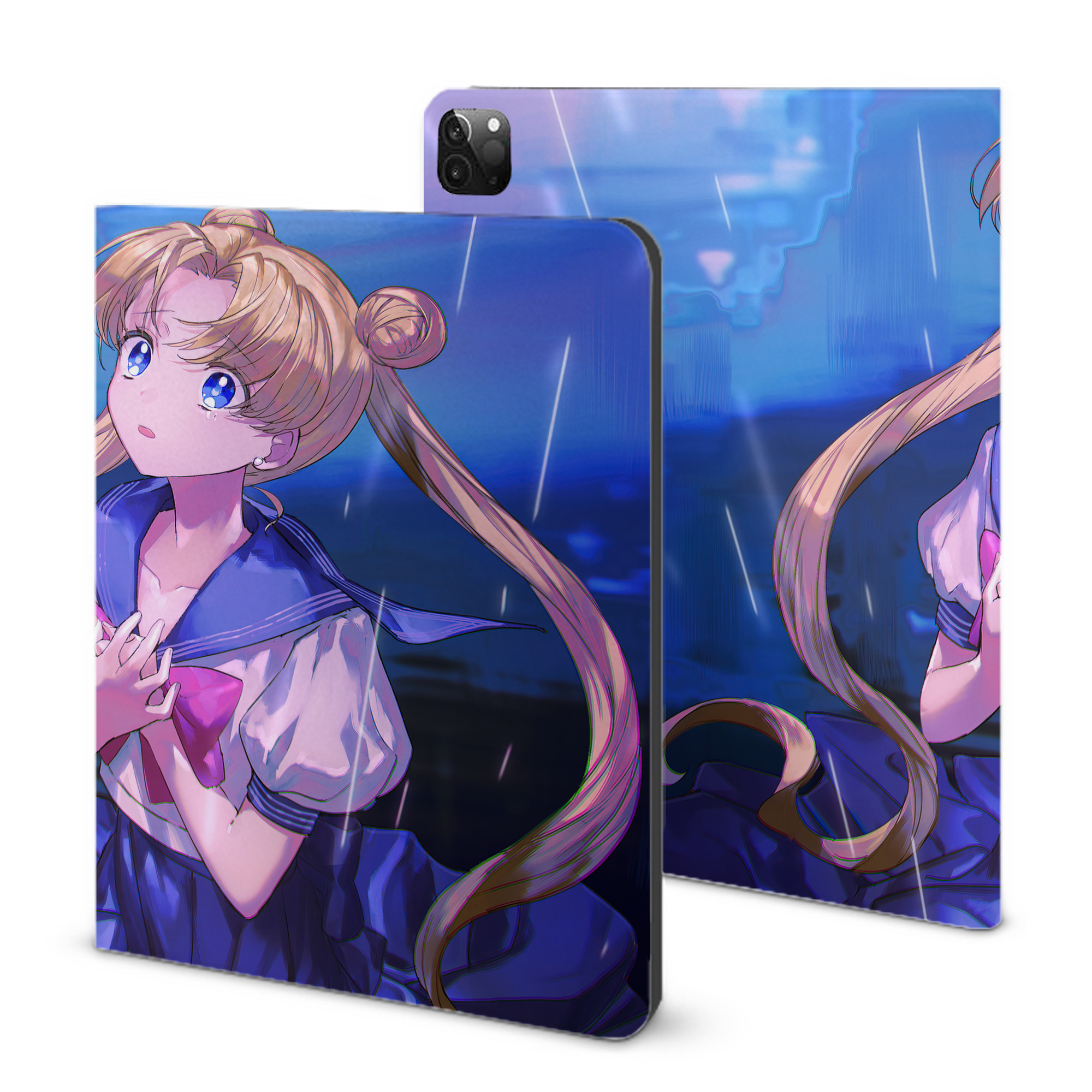 （画像用） 美少女戦士セーラームーン Sailor Moon IPadケース ペンホルダー付き ブックスタイルデザイン